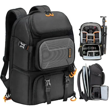 TARION PB-L Camera Backpack with Laptop Compartment, Tripod Holder and Waterproof Raincover