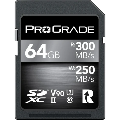ProGrade Digital SDXC UHS-II V90 Memory Card 64GB