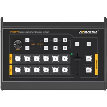 AVMATRIX Mini 6-Channel SDI/HDMI Multi-Format AV Switcher with USB Streaming, VS0601U