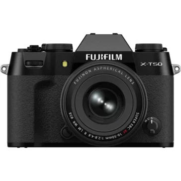 Fujifilm X-T50 Mirrorless Camera with XF 16-50 MM F/2.8-4.8 R LM WR Lens, Black