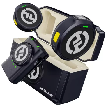 Hollyland Lark M2 Camera Combo Wireless Lavalier Microphone Compatible with PC, Laptop, Phones, Mini Lapel Microphone