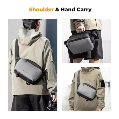 K&F Concept Alpha Camera Sling Bag 10L Photography Shoulder Bag, Compatible with Canon Nikon Sony Camears DJI Mavic Drones - Sling Bag10L Urban Wander 01 (Grey) (5) K&F Concept Alpha Camera Sling Bag 10L Photography Shoulder Bag, Compatible with Canon Nikon Sony Camears DJI Mavic Drones - Sling Bag10L Urban Wander 01 (Grey) (5)