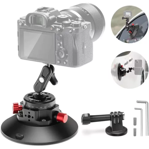 Neewer 6 Camera Suction Mount with Ball Head Magic Arm (10)