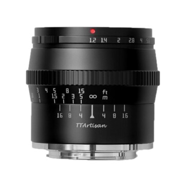 TTArtisan 50mm f/1.2 Lens for Sony E (Black)