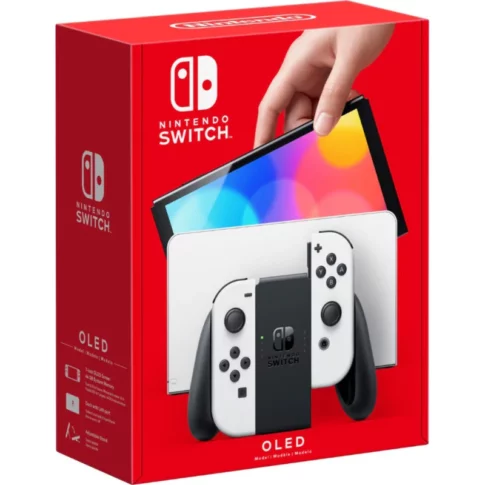Nintendo - Switch – OLED Model w White Joy-Con - White (1)