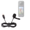 Lavalier Clip-On Type-C Microphone for Insta-360 ONE X4- Professional without Needing a Mic Adapter - Lightweight, 1.5m Cable Length, Black (1)