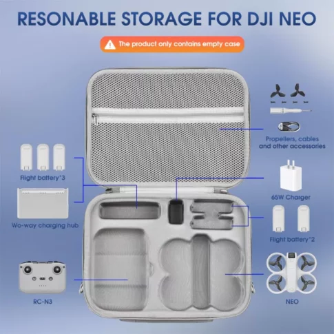 DJI Neo Portable Storage Bag Carrying Case (Fits Fly More Combo) (5) DJI Neo Portable Storage Bag Carrying Case (Fits Fly More Combo) (5)