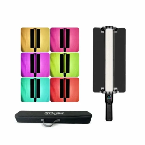 Digitek (DSL 600 RGB) 35W Bi-Color + 30W RGB LED Video Stick Light with Barndoors (2) Digitek (DSL 600 RGB) 35W Bi-Color + 30W RGB LED Video Stick Light with Barndoors (2)
