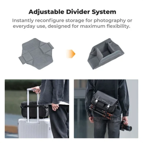 K&F 10L Urban Wander Crossbody Shoulder Sling Camera Bag (4) K&F 10L Urban Wander Crossbody Shoulder Sling Camera Bag (4)
