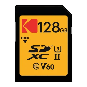 Kodak 128GB UHS-II U3 V60 Ultra Pro SDXC Memory Card (300 Mbps Read / 100 Mbps Write)