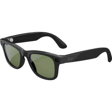 Meta Ray-Ban Wayfarer Glasses (Shiny Black, Standard, Gen 2)