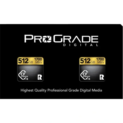 ProGrade Digital 512GB CFexpress 2.0 Type B Gold Memory Card, 2