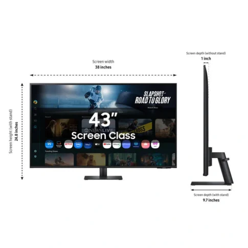 Samsung M7 M70F 43 4K HDR Smart Monitor (Black) (4) Samsung M7 M70F 43 4K HDR Smart Monitor (Black) (4)