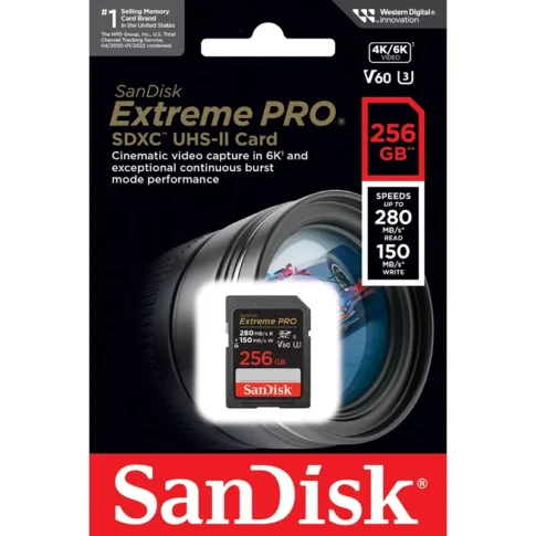 SanDisk 256GB Extreme PRO UHS-II SDXC Memory Card (4) SanDisk 256GB Extreme PRO UHS-II SDXC Memory Card (4)