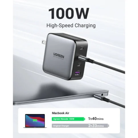UGREEN Nexode 100W USB C GaN Charger-4 Ports Wall Charger (6) UGREEN Nexode 100W USB C GaN Charger-4 Ports Wall Charger (6)