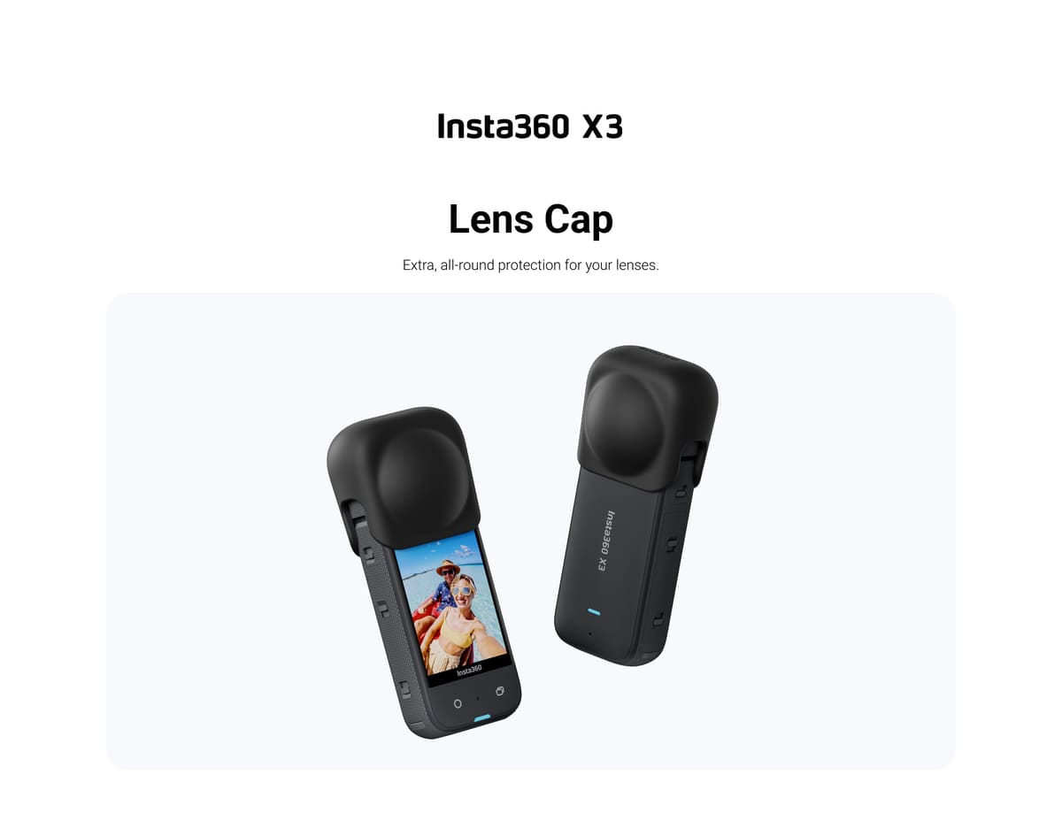 insta360 X3 Lens Cap, X3 lens protection