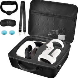 Hard Carrying Case for Meta/ for Oculus Quest 2 All-in-One VR Gaming Headset and Touch Controllers