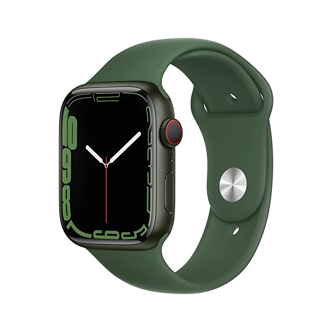 Apple Watch Series (GPS Cellular, 45mm, Green Aluminum, Clover