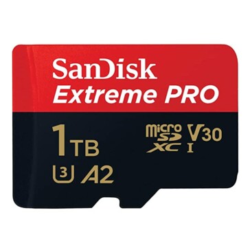SanDisk 1TB Extreme Pro microSD Card UHS I 200MB/s Read, 140MB/s Write for 4K Video on Smartphones, Action Cams & Drones