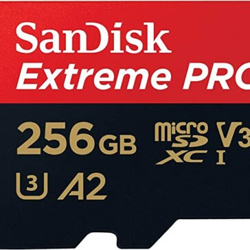 SanDisk 256GB Extreme Pro microSD UHS I Card, 200MB/s Read, 140MB/s Write, for 4K Video on Smartphones, Action Cams & Drone