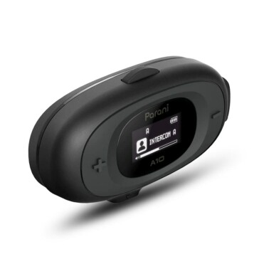 Parani A10 Motorcycle Bluetooth Intercom On Ear Headset (Black) - 2 Yrs India Warranty