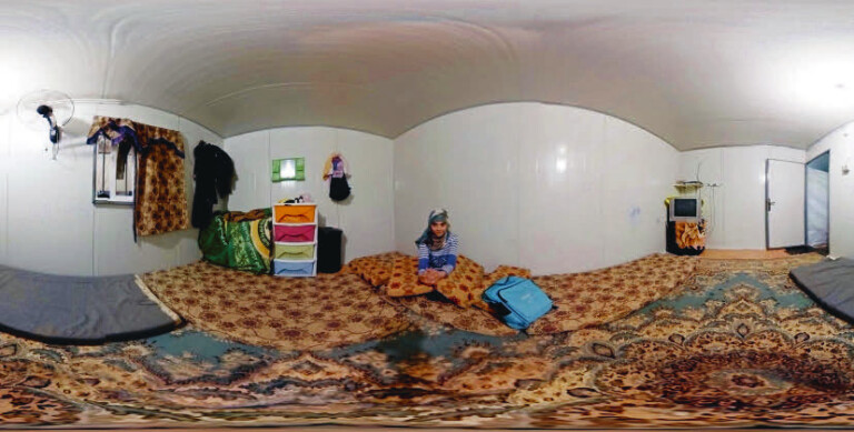 Clouds over Sidra by Within, a VR experience that tells the story of a 12-year-old girl living in the Zaatari refugee camp in Jordan