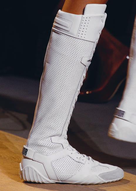DIOR Long White Boots