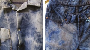 Shibori Tie-Dyes on Denim - Impeccable Crafted Detailing