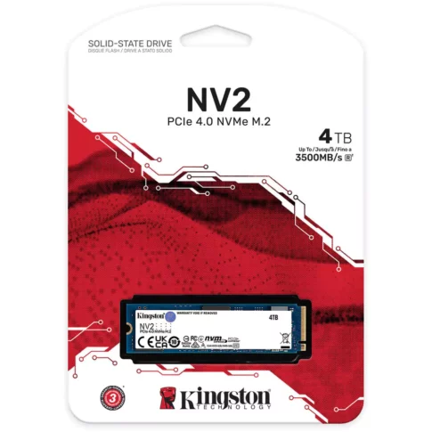 Kingston 4TB NV2 M.2 2280 PCIe 4.0 x4 NVMe SSD (2) Kingston 4TB NV2 M.2 2280 PCIe 4.0 x4 NVMe SSD (2)