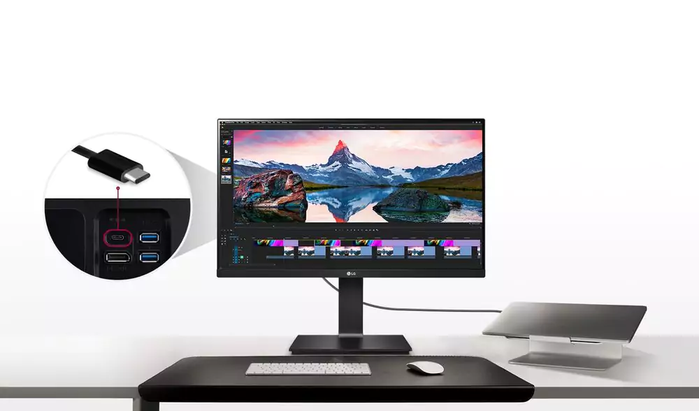 LG 24QP750 24-inch QHD IPS Monitor with Daisy Chain and USB