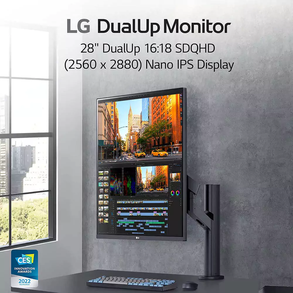 LG 28MQ780 27.6-inch SDQHD IPS Dual Monitor with Ergo Stand