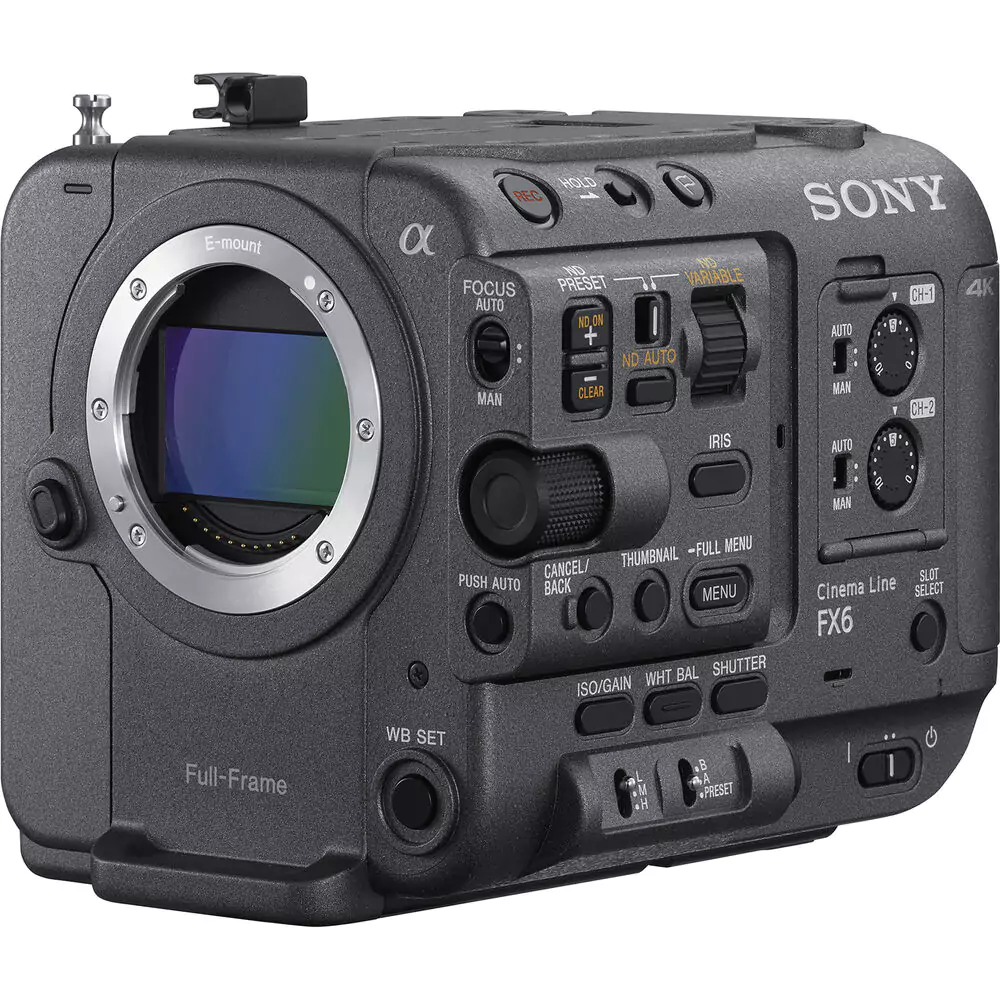 Sony FX6 Full-Frame Cinema Camera (Body Only), Imported – Design Info