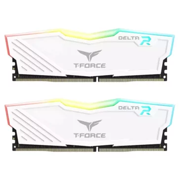 Force Delta RGB 32GB (2x16GB) 3200MHz DDR4 CL16 Desktop RAM (White)