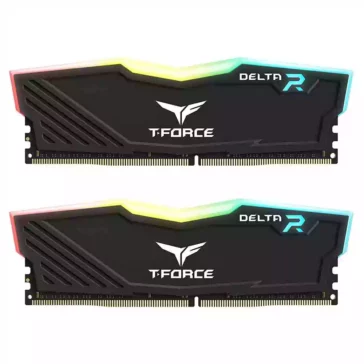 T-Force Delta RGB 32GB (2x16GB) 3600MHz DDR4 CL18 Desktop RAM (Black)