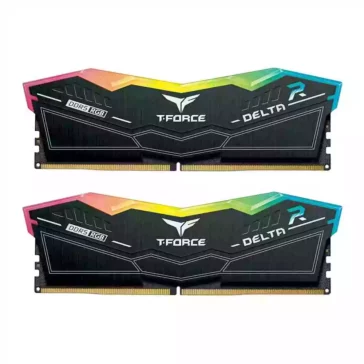 T-Force Delta RGB 32GB (2x16GB) 5200MHz DDR5 Desktop RAM,Black