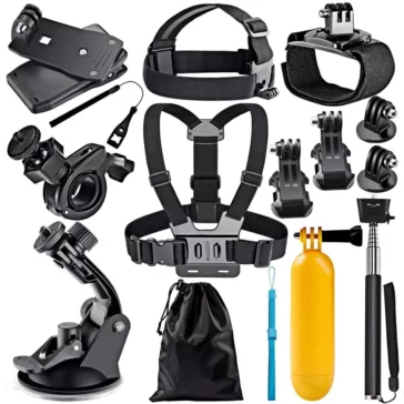 15 in 1 Accessories Kit Compatible With Gopro Hero 12 /11 /10 /9 /8, Insta 360 One X4 / X3/ RS / Ace, Osmo Action, SJCAM and Other Action Cameras 3 15 in 1 Accessories Kit Compatible With Gopro Hero 12 /11 /10 /9 /8, Insta 360 One X4 / X3/ RS / Ace, Osmo Action, SJCAM and Other Action Cameras