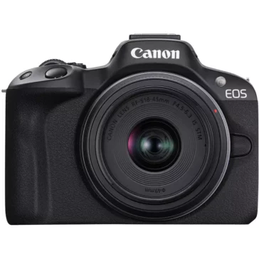 Canon EOS R50 Mirrorless Camera with 18-45mm Lens (Black) Canon EOS R50 Mirrorless Camera with 18-45mm Lens (Black)