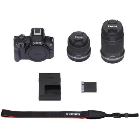 Canon EOS R50 Mirrorless Camera with 18-45mm and 55-210 (9) Canon EOS R50 Mirrorless Camera with 18-45mm and 55-210 (9)