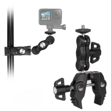 R094 Claw Mount, 360° Ballhead Magic Arm for Bike supports all Action Cameras – DJI / Gopro / Insta360 / SjCAM R094 Claw Mount, 360° Ballhead Magic Arm for Bike supports all Action Cameras - DJI / Gopro / Insta360 / SjCAM