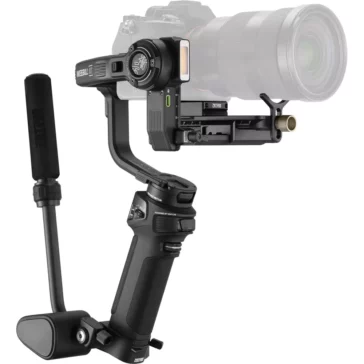 Zhiyun WEEBILL-3S Combo Kit Handheld Gimbal Stabilizer with Built-In Fill Light, Extendable Grip Set and Backpack