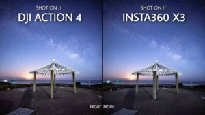 DJI action 4 vs Insta360 x3 camera