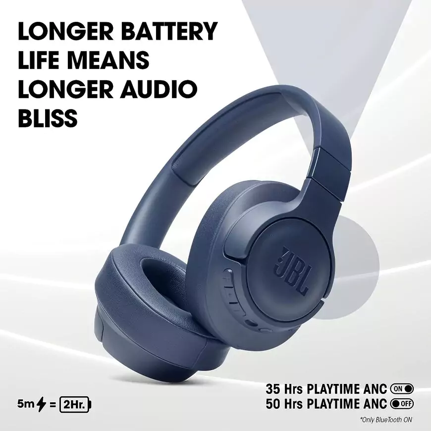 JBL Tune 760NC ワイヤレスヘッドフォン ブルー JBL TUNE 760NC