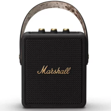 Marshall Stockwell II Portable Bluetooth Speaker (Black/Brass)