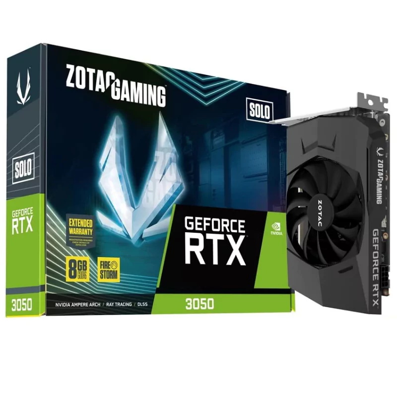 Zotac Gaming Nvidia GeForce RTX 3050 Solo 8GB GDDR6 Graphics Card