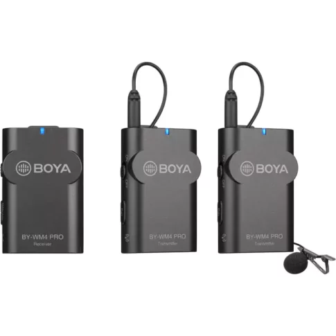 BOYA Two-Person Digital Camera-Mount Wireless Omni Lavalier Microphone System (1)
