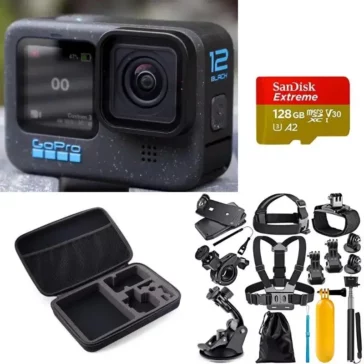 Gopro Hero 12 Travel Bundle Kit, 2 Years Warranty, GST Billing (Carry Case + 15 in 1 Accessories Kit + Memory Card) Gopro Hero 12 Travel Bundle Kit, 2 Years Warranty, GST Billing (Carry Case + 15 in 1 Accessories Kit + Memory Card)