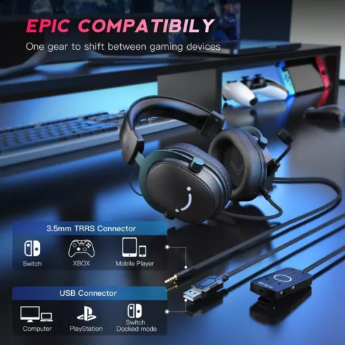 AMPLIGAME H6 - 7.1 SURROUND SOUND WIRED GAMING HEADPHONE (4) AMPLIGAME H6 - 7.1 SURROUND SOUND WIRED GAMING HEADPHONE (4)