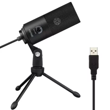 FIFINE K669B Metal USB Microphone Condenser for Recording on Windows or Windows PC & Laptops, K669B