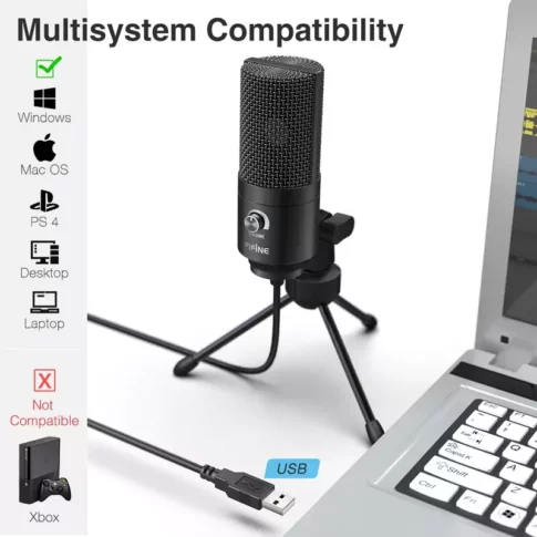 FIFINE K669B Metal USB Microphone Condenser (7) FIFINE K669B Metal USB Microphone Condenser (7)