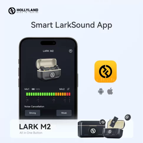 Hollyland Lark M2 USB-C – Wireless lavalier microphone with USB-C plug (12) Hollyland Lark M2 USB-C – Wireless lavalier microphone with USB-C plug (12)